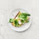 piatto con bruschetta vegetariana